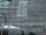 Berlin HBF-Beschriftung der Glasfront